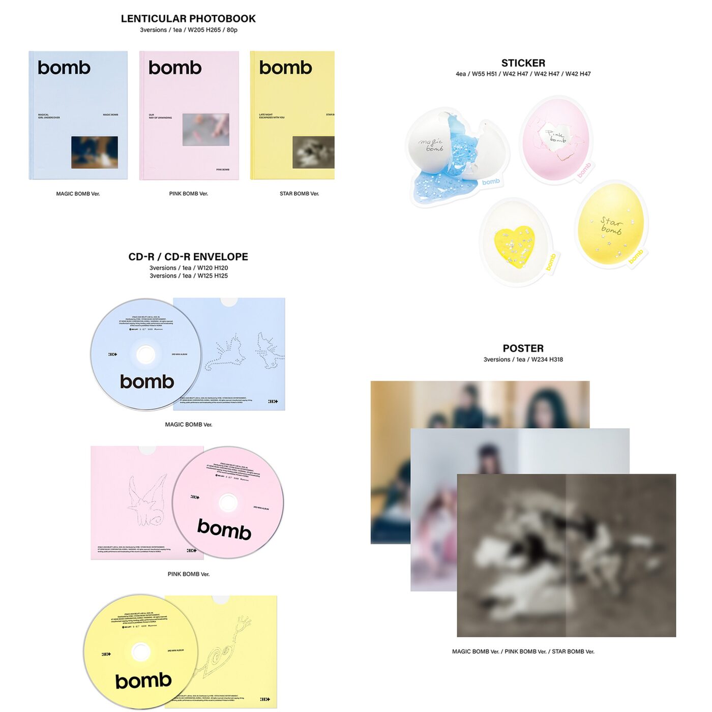 ILLIT アイリット [bomb] (Merch Ver.) 3rd Mini Album: bomb (Merch Ver.) : ILLIT | HMV&BOOKS online